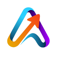 Letter A Logo With Business and Arrow Concept. (200 x 200 px)